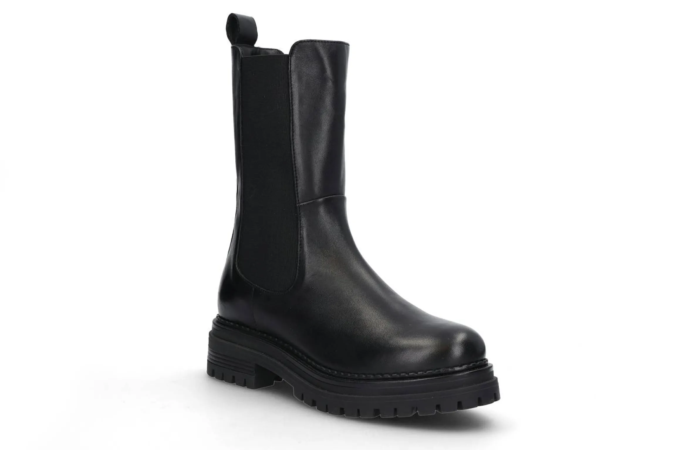 Boots i läder
