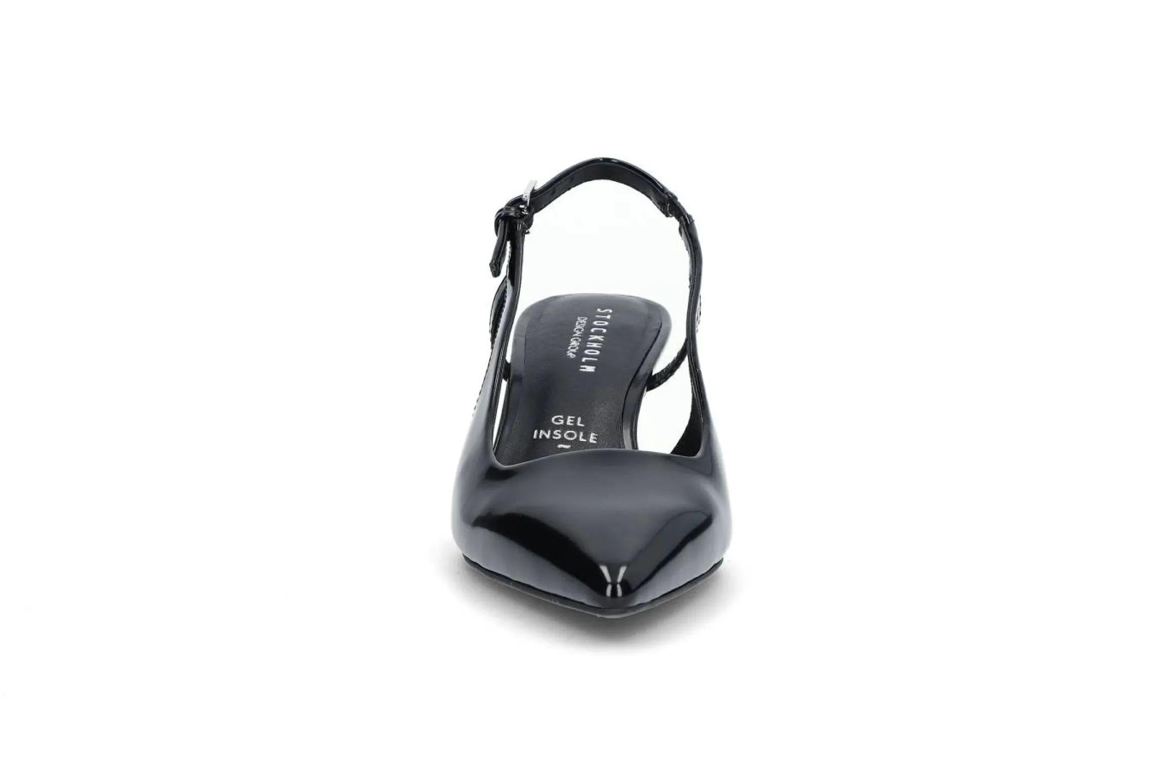 Eleganta slingbackpumps med gelsula