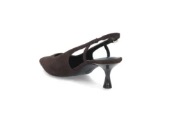 Elegant slingback i mocka med gelsula