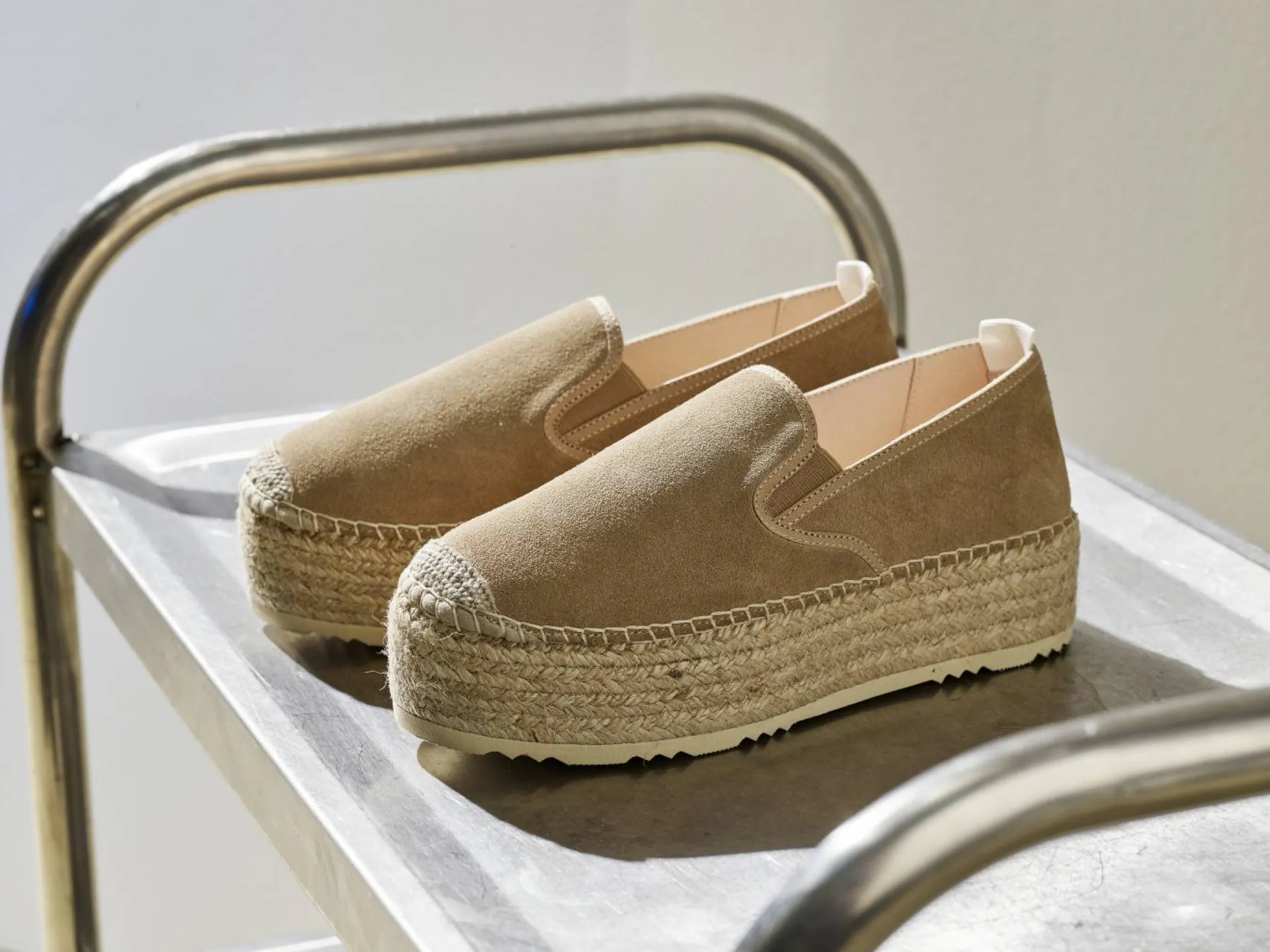 Espadriller i mocka