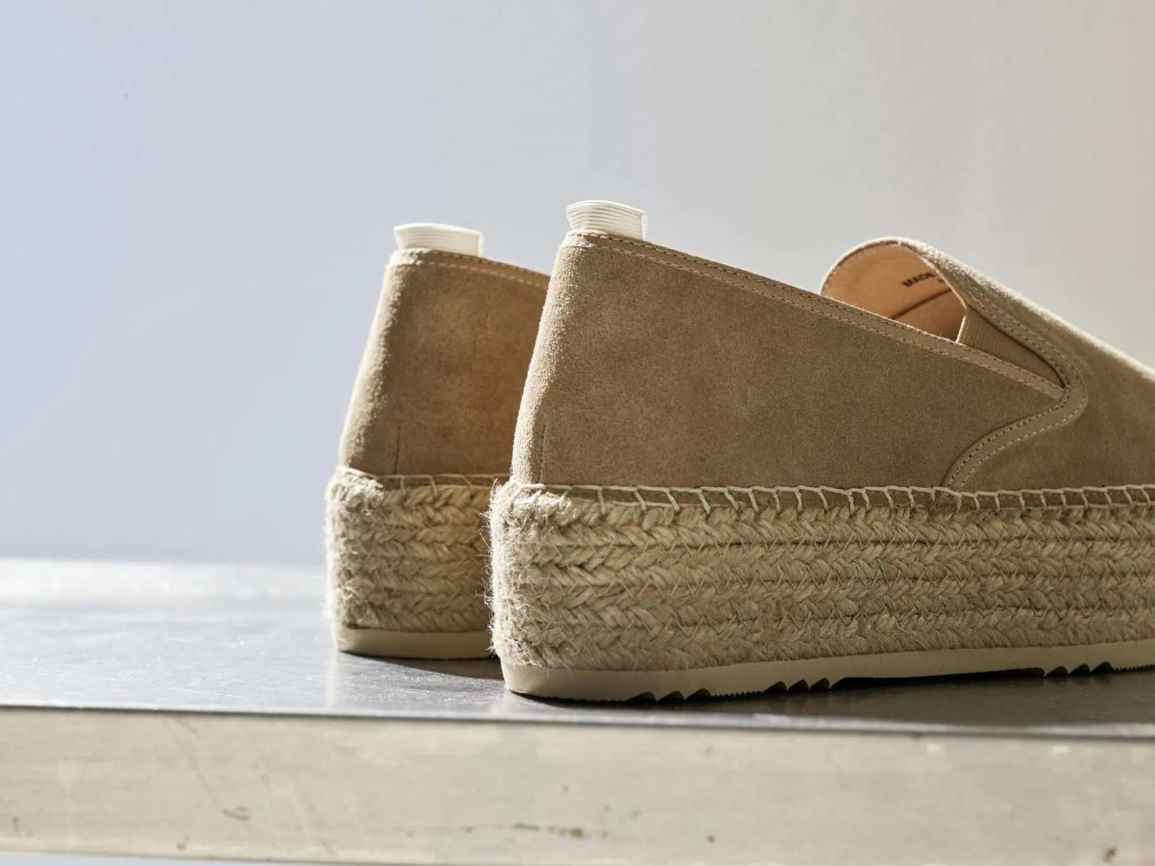 Espadriller i mocka