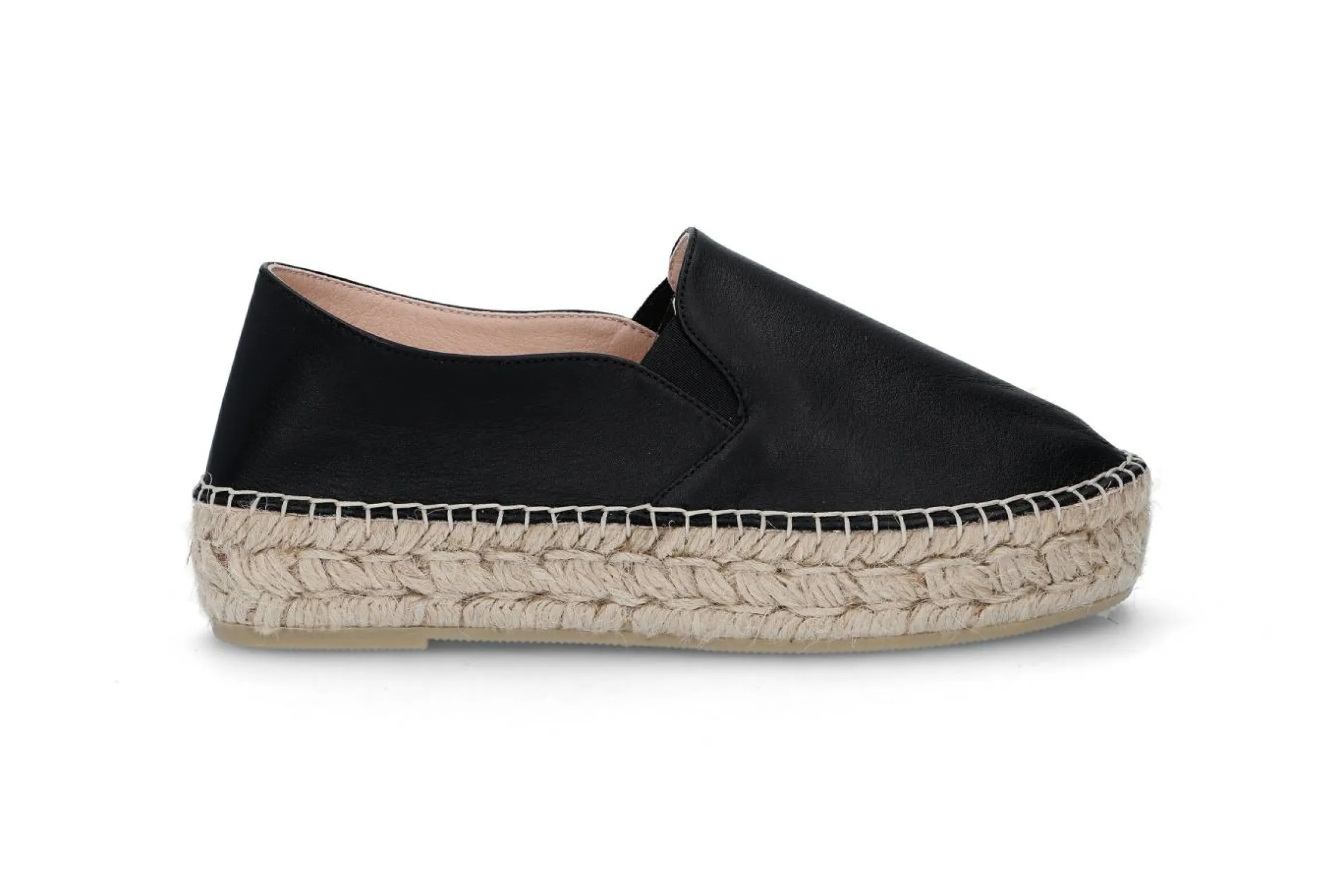 Espadrill i läder