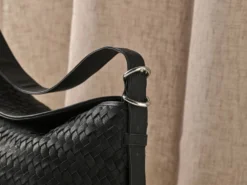 Flätad Tote bag i läder