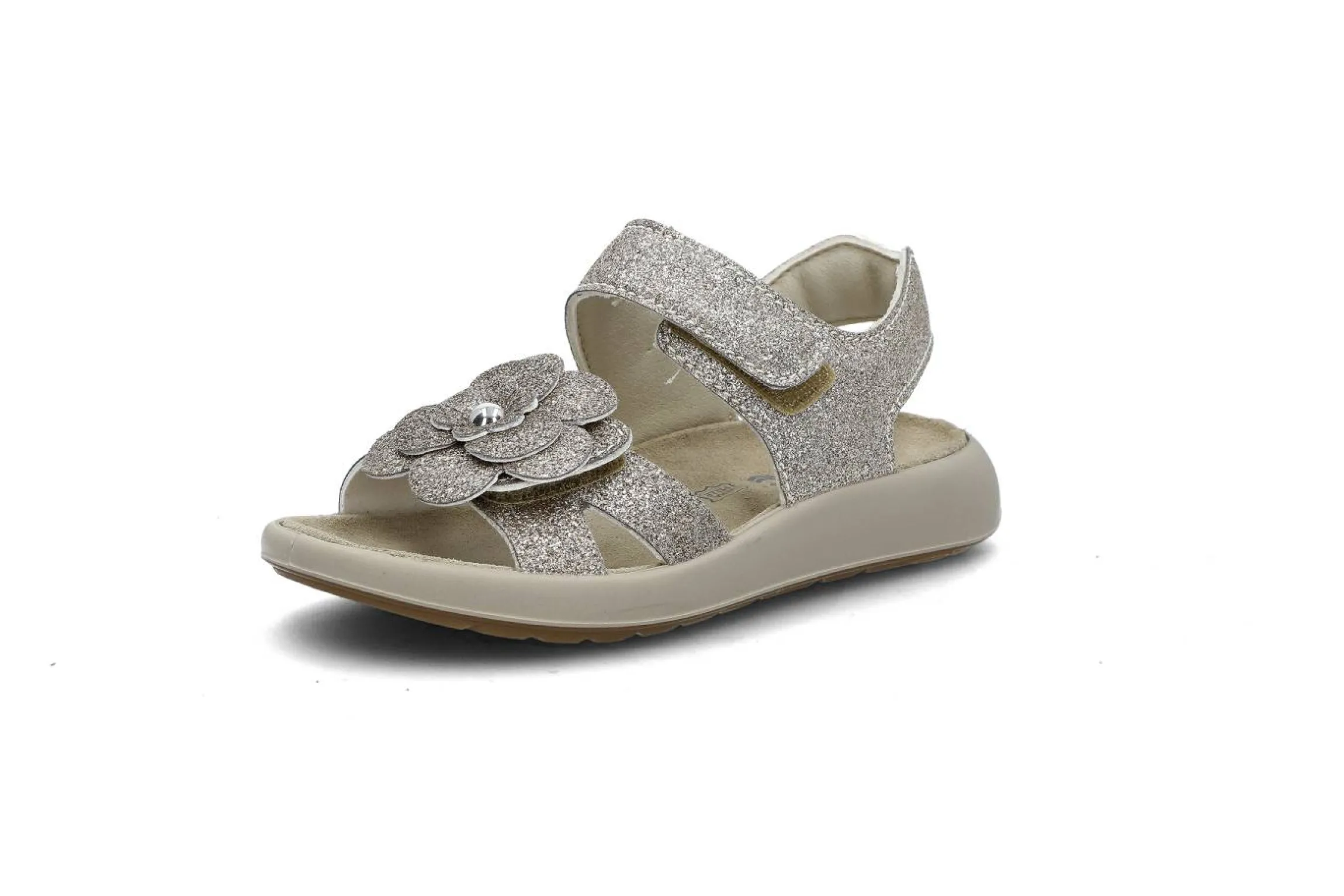 Glittrande sandal