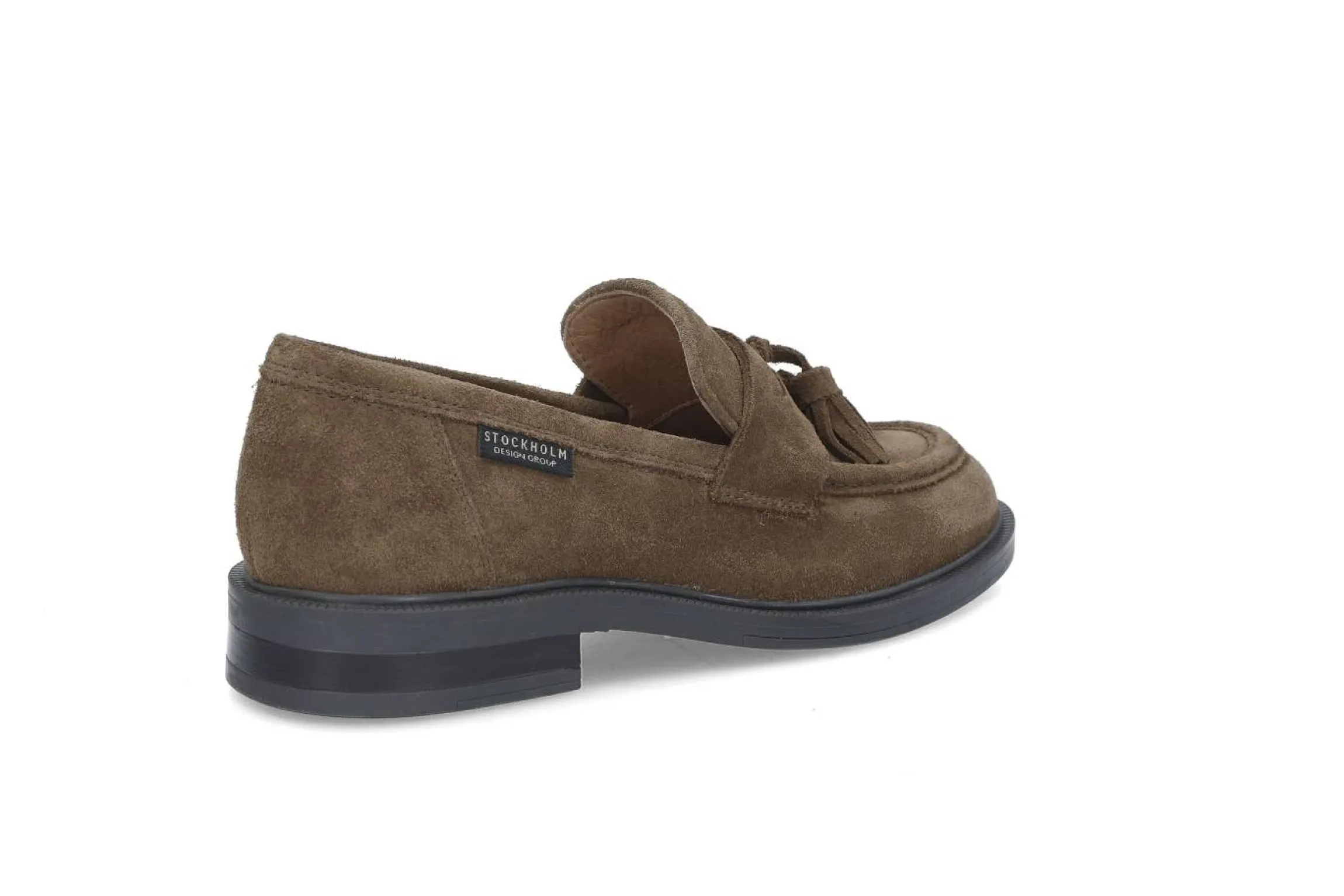 Klassiska loafers i mocka