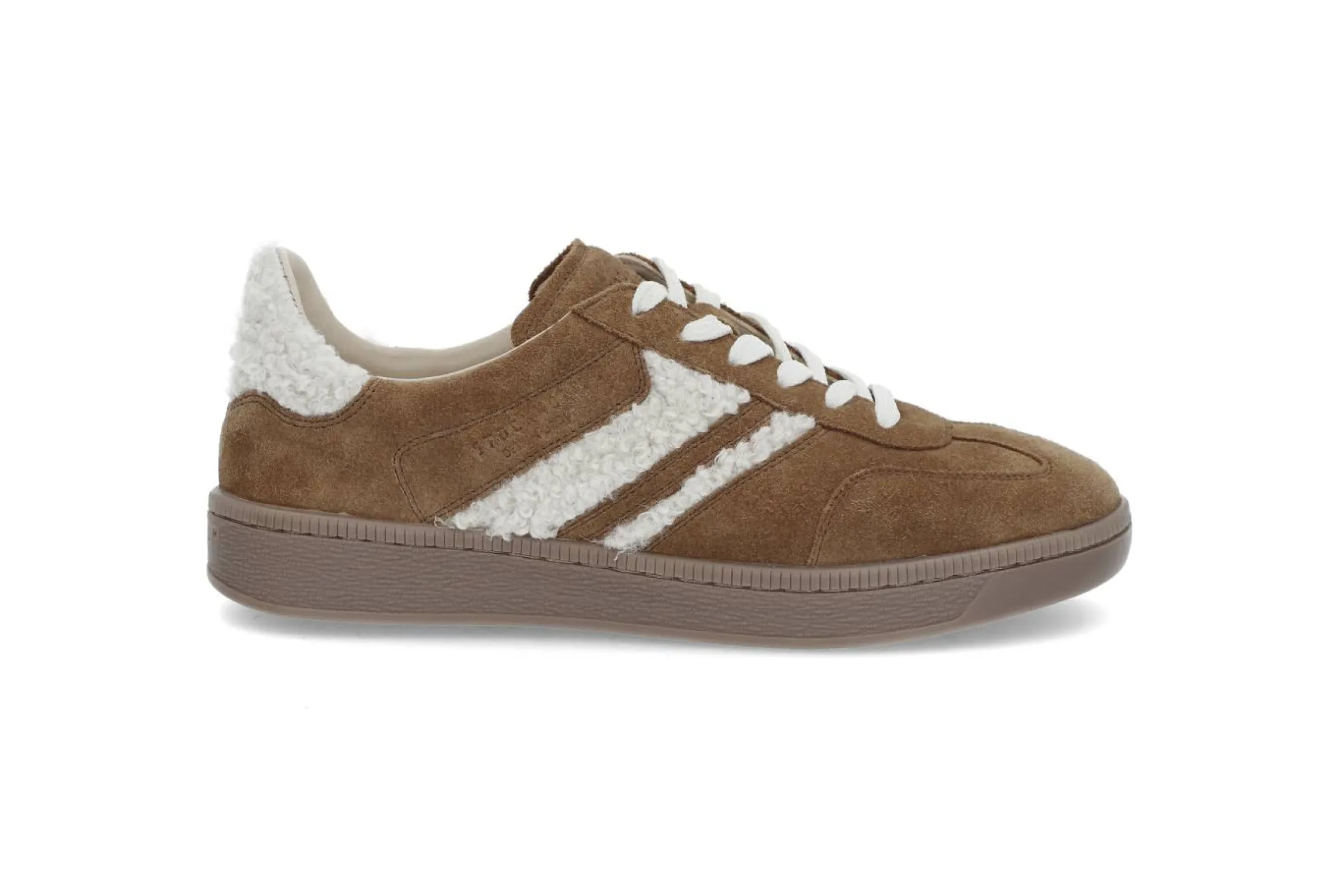 Mockasneakers med päls