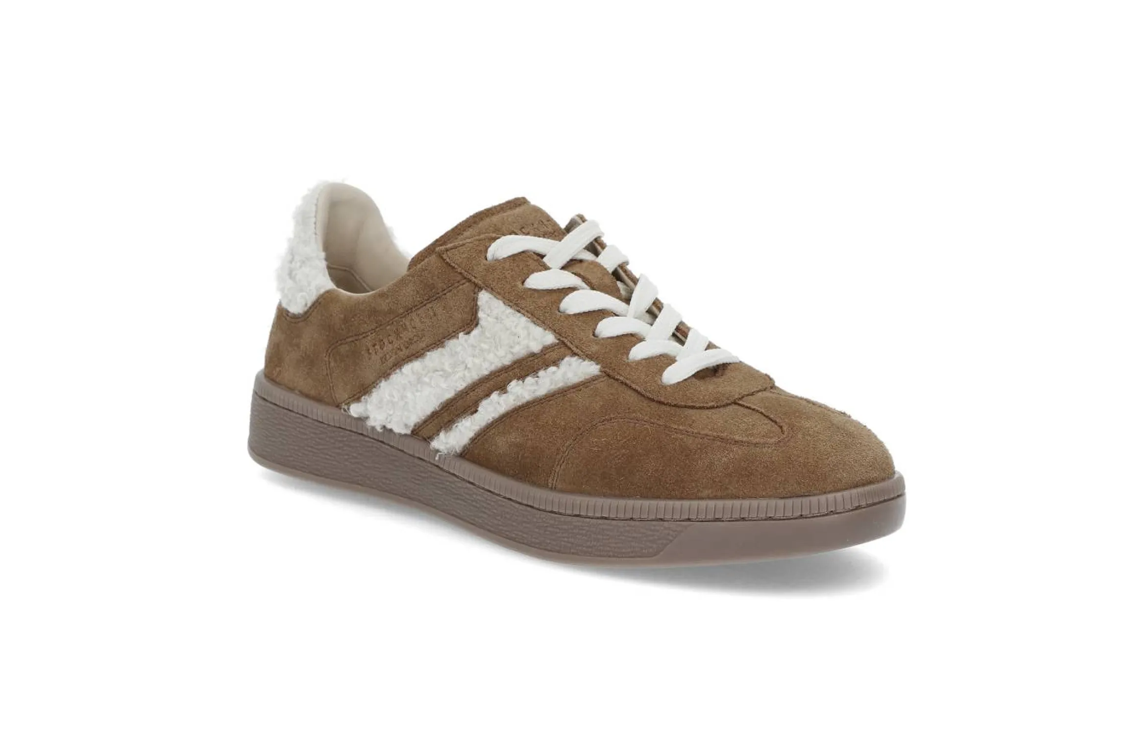 Mockasneakers med päls