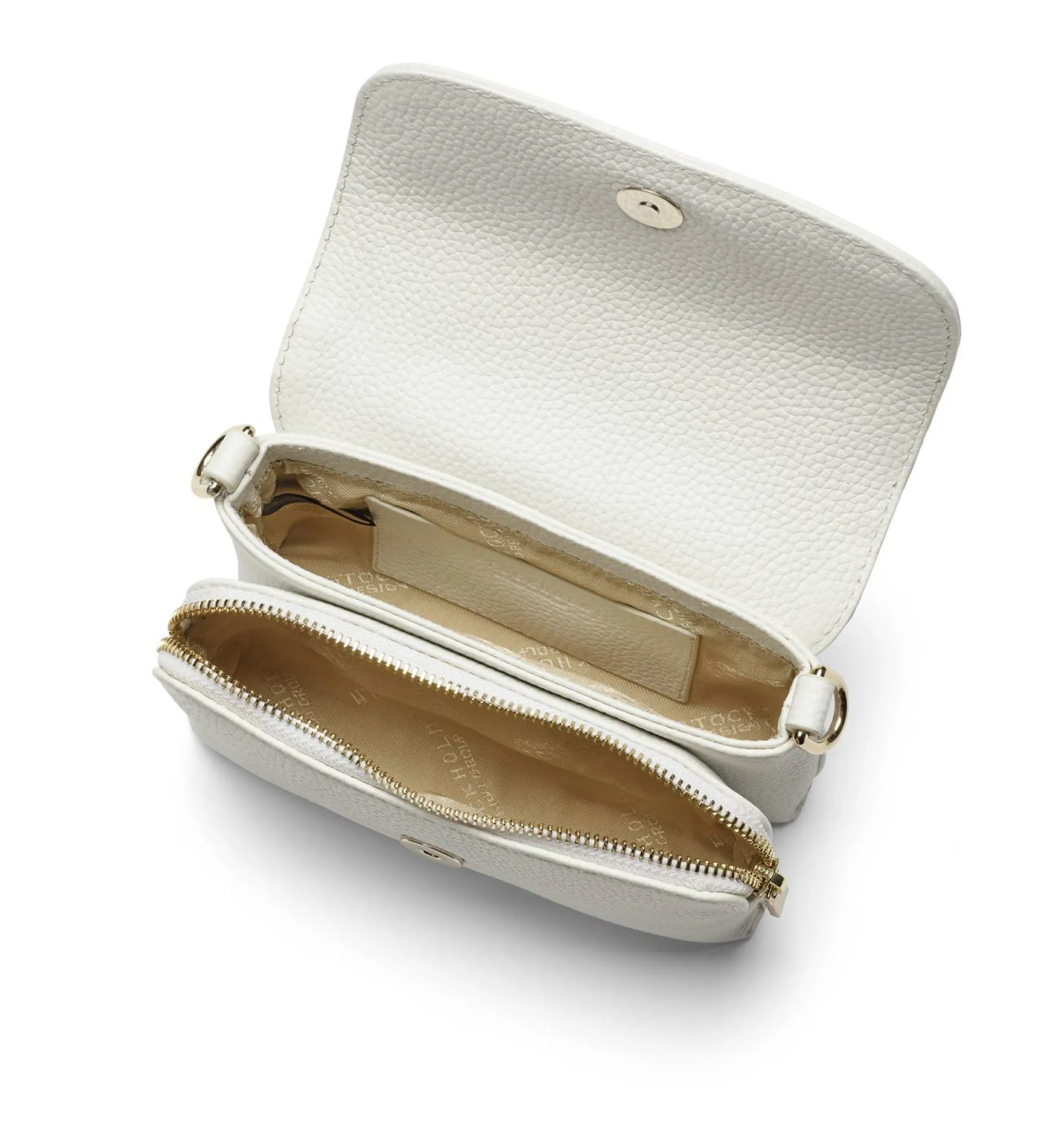 Praktisk crossbody i läder
