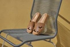 Slip-in sandal i läder