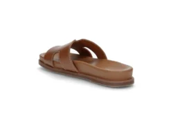 Slip-in sandal i läder