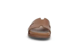 Slip-in sandal i läder