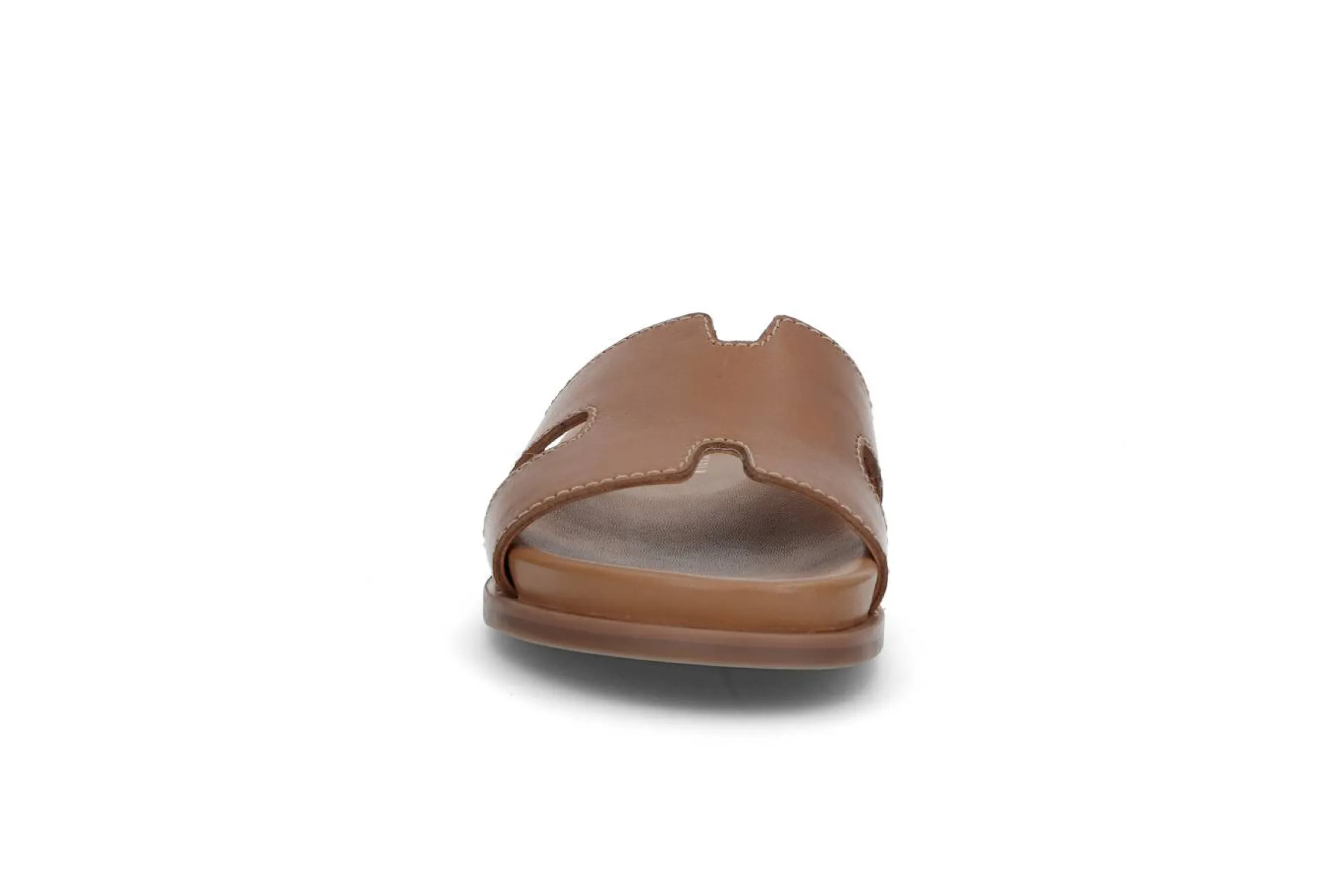 Slip-in sandal i läder
