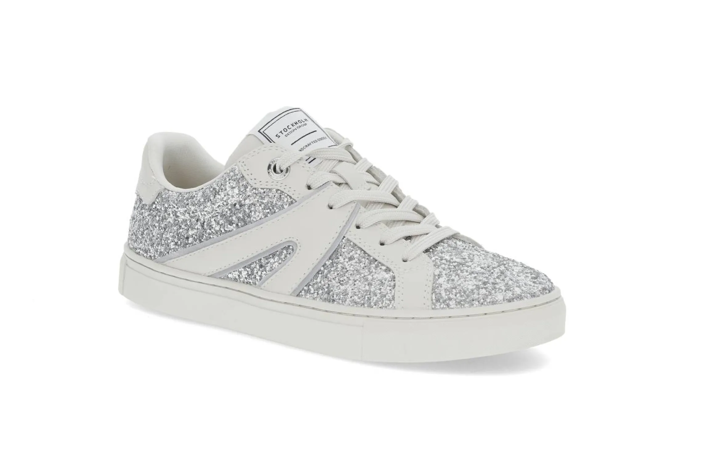 Sneakers med glitterdetaljer