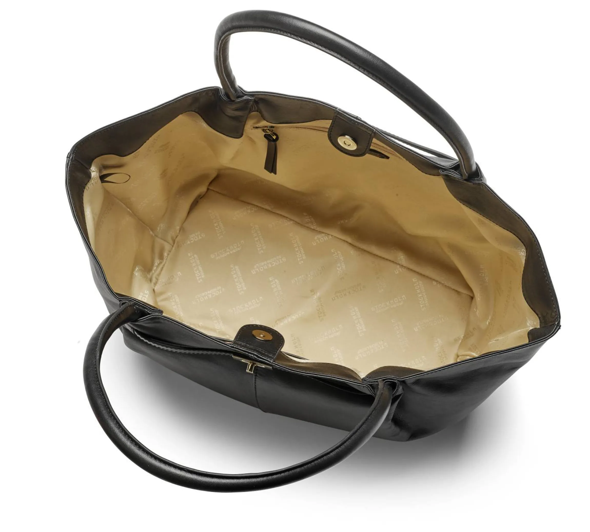 Snygg tote bag i läder