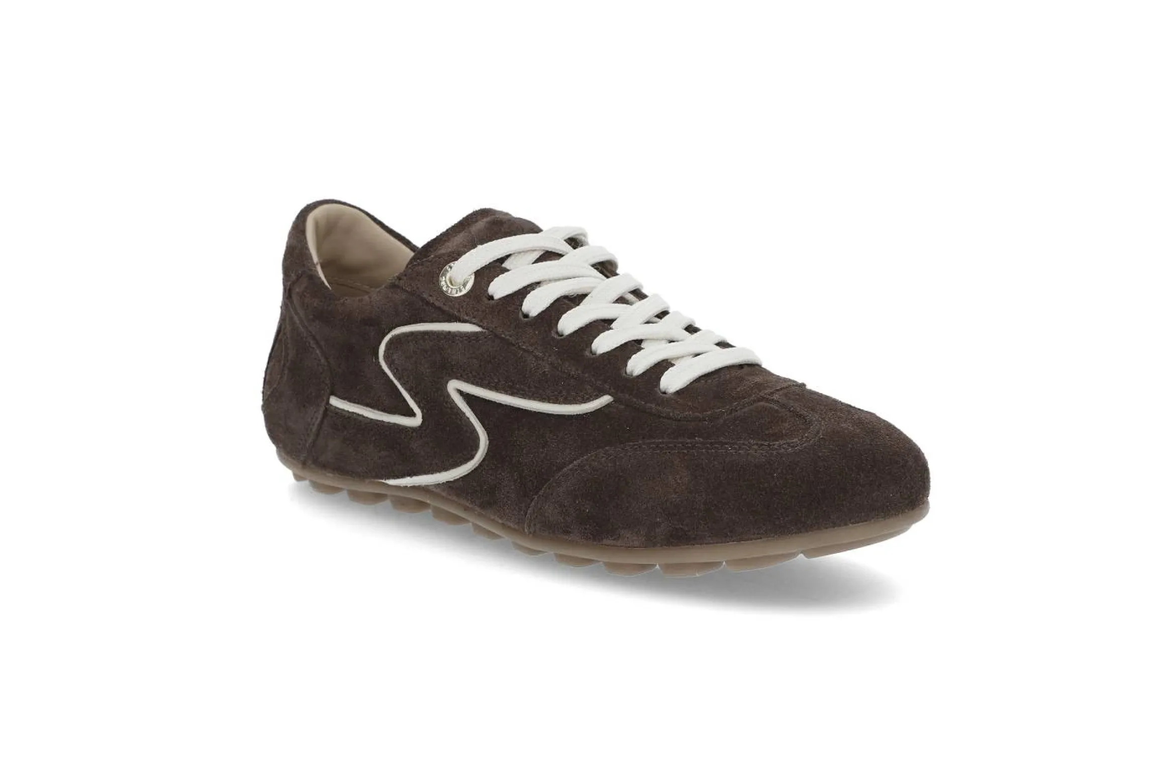 Sportiga sneakers i mocka