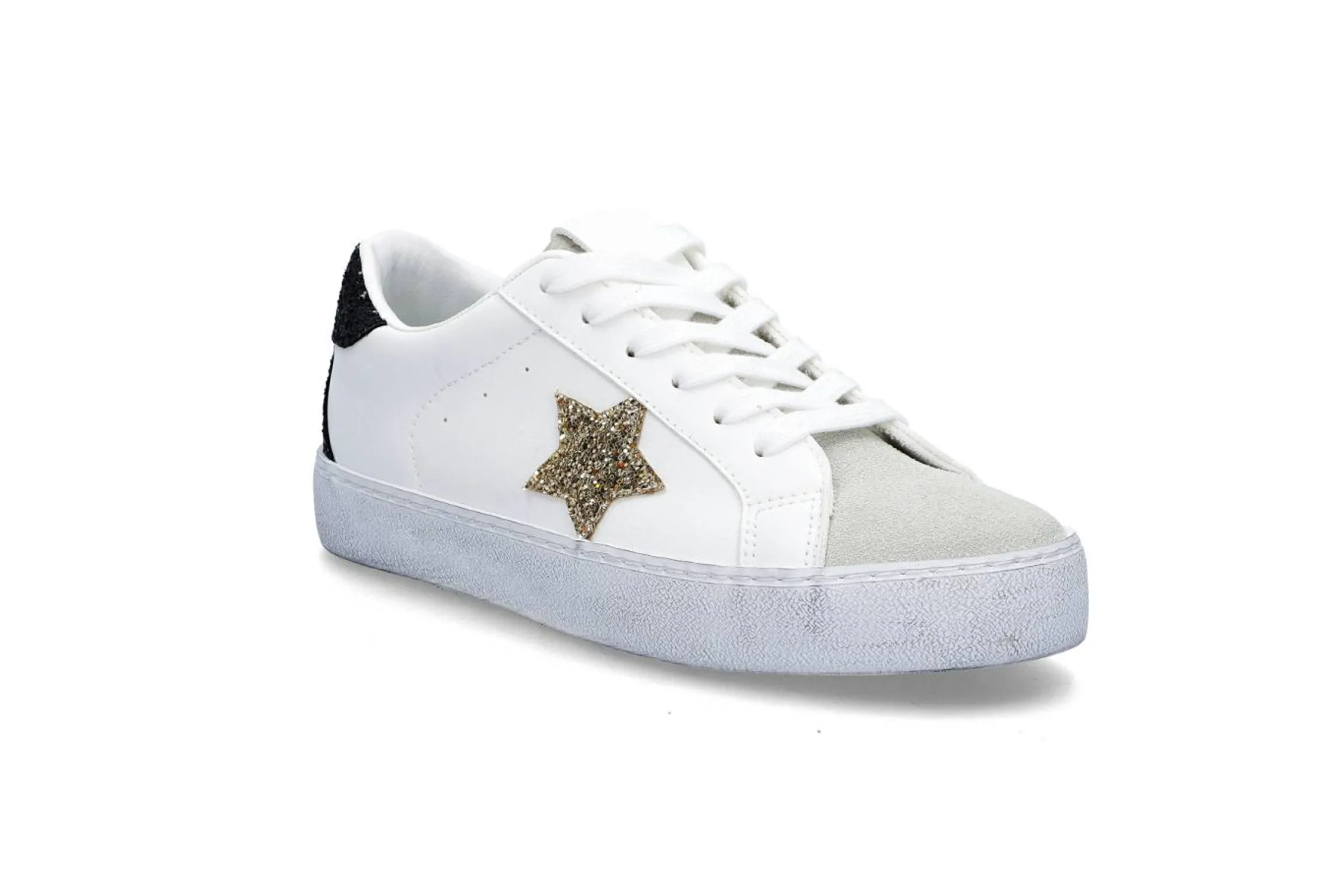 Sportiga sneakers med glitter