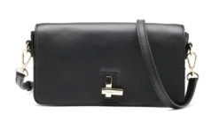 Svart läderväska