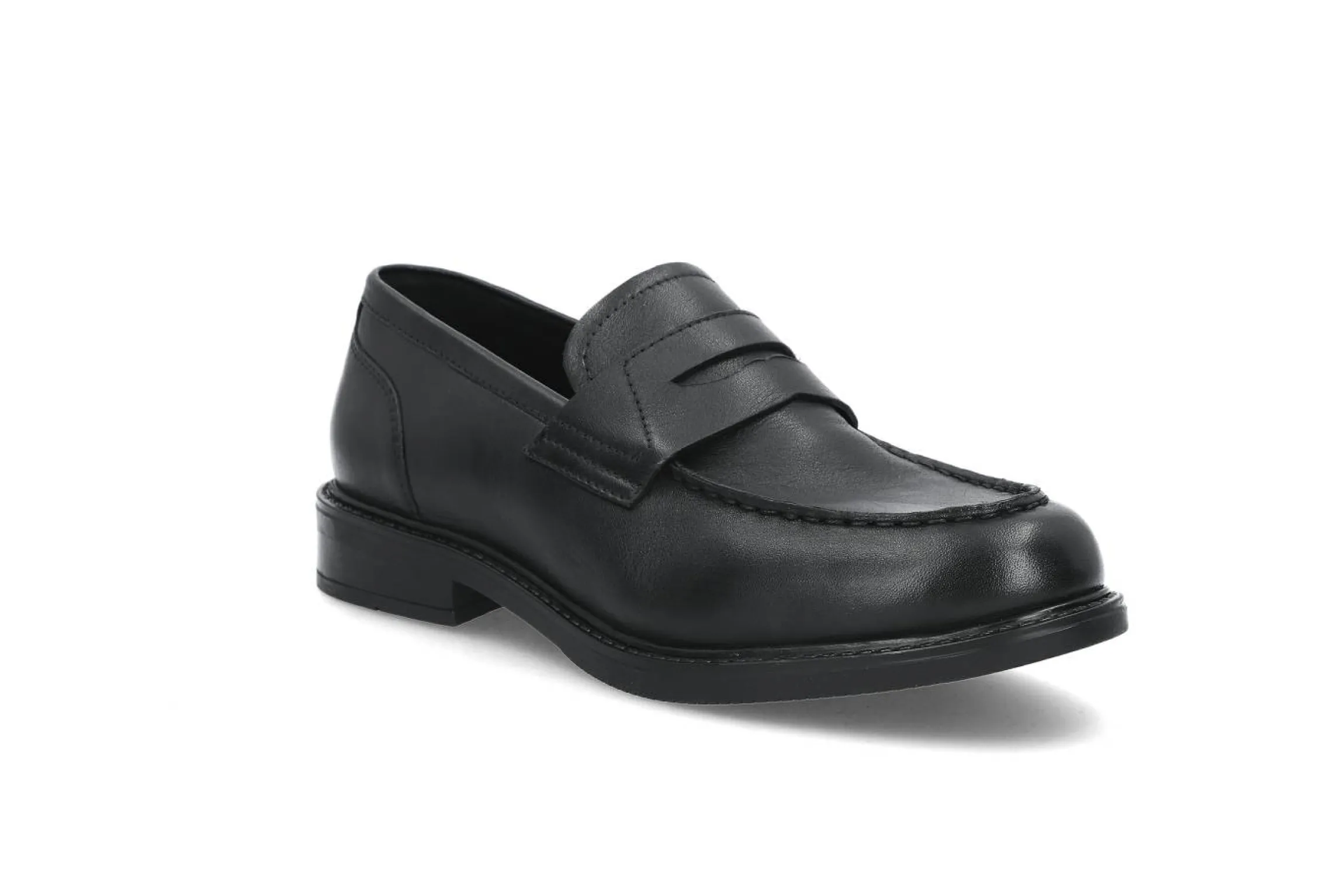 Tidlösa loafers i läder